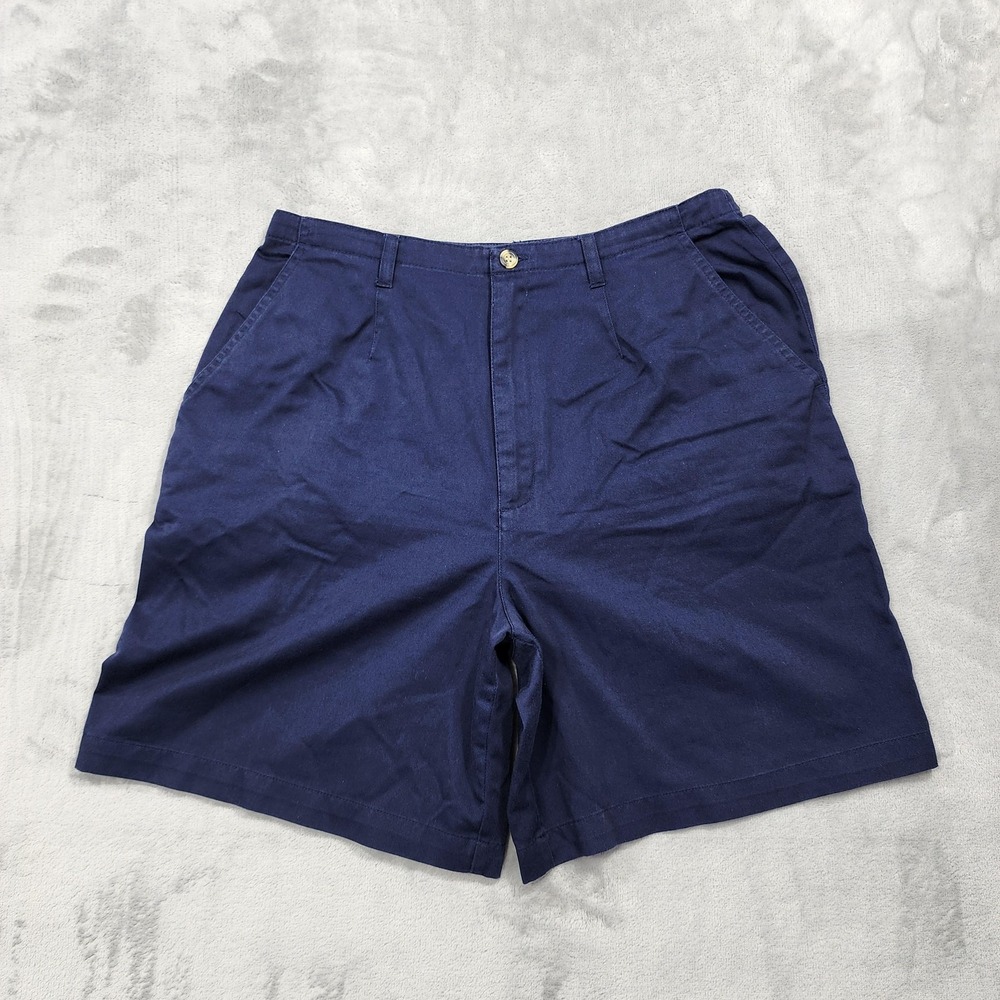 Vintage Jennifer Moore Shorts Womens 12 Blue High Rise Chino Twill Casual Summer